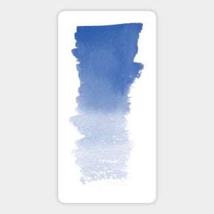 Blue Bold and Runny Brush Stroke Sticker